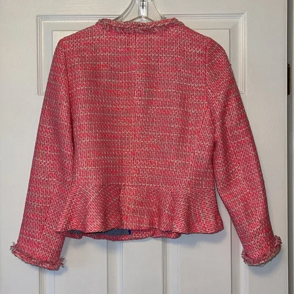 J. Crew | Pink Tweed Blazer | Size 2 - Picture 4 of 5